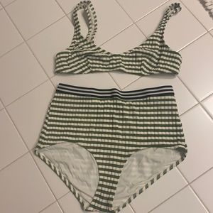 Solid and striped swim size large